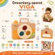 VIGA Drewniany Aparat Fotograficzny -Kolory i Dźwięk