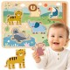 TOOKY TOY Drewniane Interaktywne Puzzle Zwierzątka