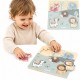 VIGA PolarB Drewniane Puzzle Zwierzęta z Pinezkami