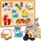 Drewniane Puzzle Zwierzęta z Farmy Układanka Viga Toys