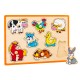Drewniane Puzzle Zwierzęta z Farmy Układanka Viga Toys