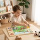 Viga Drewniane Puzzle "Magiczna Farma" Układanka 17 el.