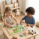 Viga Drewniane Puzzle "Magiczna Farma" Układanka 17 el.