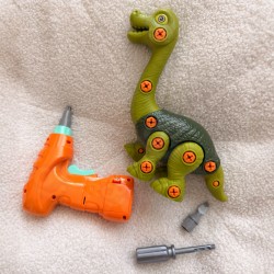 WOOPIE Dinozaur do Skręcania Zestaw Konstrukcyjny + Wiertarka 31 el.