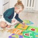 Tooky Toy Drewniana Układanka Gra Dla Dzieci Klocki Magnetyczne dla Dzieci 49 el.
