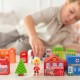 TOOKY TOY Drewniany Zestaw Budynków i Figurek Miasto Policja Szpital Remiza Policjant Doktor Strażak