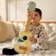 CLASSIC WORLD Drewniane Ukulele Gitara dla Dzieci Różowa