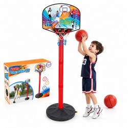 WOOPIE Zestaw Koszykówka Regulacja 95 - 215 cm + Piłka