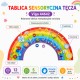 VIGA Drewniana Tablica Sensoryczno-Manipulacyjna EDU Tęcza Certyfikat FSC
