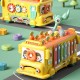 WOOPIE BABY Interaktywny Autobus Edukacyjny Młoteczek Cymbałki +18 m