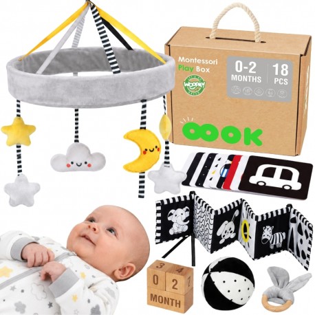 WOOPIE GREEN Pudełko XXL Montessori Sensoryka i Edukacja 7w1