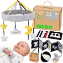WOOPIE GREEN Box Pudełko XXL Montessori Edukacyjne 7w1 Sensoryczne 0-2 Miesiące 18el. FSC