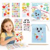 WOOPIE ART&FUN Zestaw Kreatywny Zrób Torebkę Dekorowanie Woreczka Imię Dziecka DIY