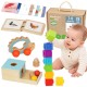 TOOKY TOY Box Pudełko XXL Montessori Edukacyjne 6w1 Sensoryczne 7-8 Mies