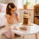 TOOKY TOY Drewniany Zestaw Do Kawy - Barista