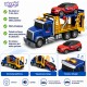 WOOPIE Laweta Ciężarówka Transporter Z Autkiem Światło Dźwięk Skala 1:14
