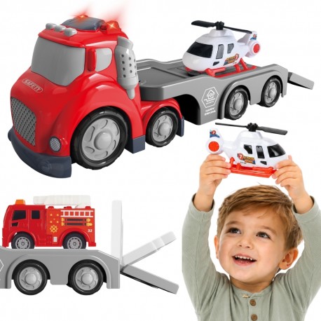 WOOPIE Czerwona Laweta CITY TRUCK Efekty Dźwiękowe i Świetlne
