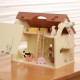 CLASSIC WORLD Drewniany Domek Farma Vintage Zestaw Figurek 17 el.