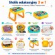 WOOPIE Interaktywny Stolik Edukacyjny Warsztat i Tablica 3w1