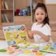 VIGA Drewniane Puzzle Układanka Montessori 2w1 Figurki Farma