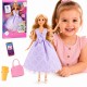 WOOPIE ROYAL Lalka Długie Blond Włosy 30 cm Lawendowa Suknia Akcesoria