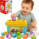 WOOPIE Sorter 2w1 Skrzynka Walizka + Nauka Alfabetu i Kształtów