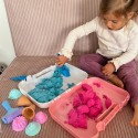 WOOPIE Zestaw Piasek Kinetyczny Lody w Walizce 1kg + Akcesoria