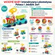 WOOPIE BABY Lokomotywa Pchacz Jeździk 2w1 Interaktywny Pociąg