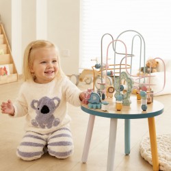 Drewniany Stolik Edukacyjny Manipulacyjny Przeplatanka Viga Toys