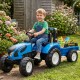FALK Traktor Landini na pedały z przyczepą Niebieski od 3 lat
