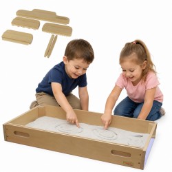 MASTERKIDZ Prostokatna Taca Do Zabawy Piaskiem Na Panelu LED