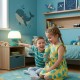 WOOPIE Multifunkcyjna Lampka RGB Głośnik Bluetooth Karaoke Modulator Głosu Karta SD AUX Turkusowa