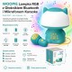 WOOPIE Multifunkcyjna Lampka RGB Głośnik Bluetooth Karaoke Modulator Głosu Karta SD AUX Turkusowa