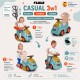 FEBER Jeździk Pchacz Bujak CASUAL PUSH N’GO 5w1