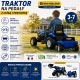 FALK Traktor New Holland Niebieski na Pedały z Przyczepką od 3 Lat