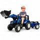 FALK Traktor New Holland Niebieski na Pedały z Przyczepką od 3 Lat