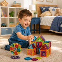 WOOPIE Klocki Magnetyczne 3D Edukacyjne Neodymowe Panele Dla Dzieci