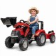 FALK Traktor na pedały Case LRX1130 z łyżką i przyczepą