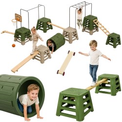 CLASSIC WORLD EDU Tor Przeszkód XXL Plac Zabaw Multi-Sprawnościowy