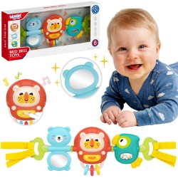 WOOPIE Zawieszka Wózka Łóżeczka Sensoryczna Grająca Grzechotka Lusterko 6m+