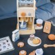 TOOKY TOY Drewniany Zestaw Do Kawy - Barista