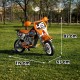 Feber Motocykl Cross Pomarańczowy na Akumulator 6V dla Dzieci