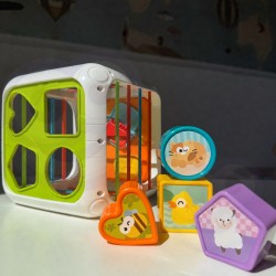 WOOPIE Kostka Edukacyjna Sorter 4w1 Kształty 18m+