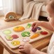 Drewniana Układanka Montessori Warzyw