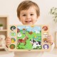 Viga Drewniane Puzzle "Magiczna Farma" Układanka 17 el.
