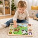 Viga Drewniane Puzzle "Magiczna Farma" Układanka 17 el.