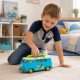 WOOPIE Samochód Bus Surfing Klasyczny Czerwony Ze Światłem I Dźwiękiem Model 1:14