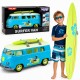 WOOPIE Samochód Bus Surfing Klasyczny Czerwony Ze Światłem I Dźwiękiem Model 1:14
