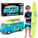 WOOPIE Samochód Bus Surfing Klasyczny Niebieski Ze Światłem I Dźwiękiem Model