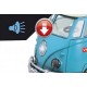 WOOPIE Samochód Bus Surfing Klasyczny Czerwony Ze Światłem I Dźwiękiem Model 1:14